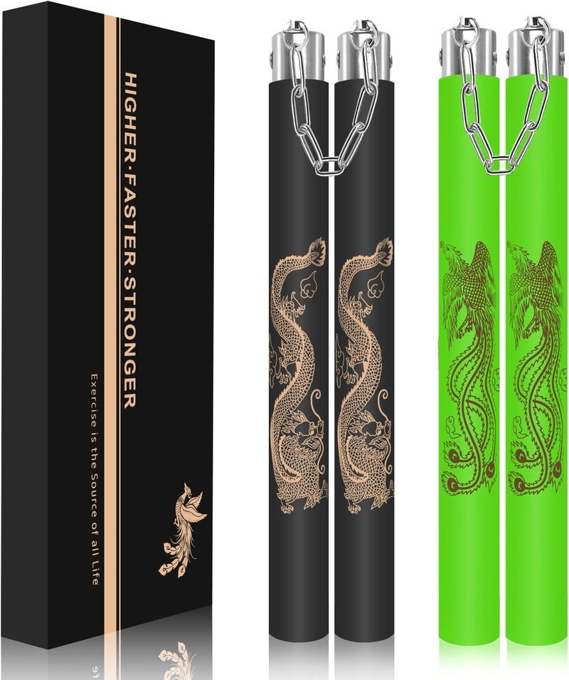 Marcolo Nunchucks Upgraded Foam Nunchucks for Kids and Adults, Safe and Durable Nunchucks with Ball-Bearing Chain Connector for Professionals and Beginners - Image 1